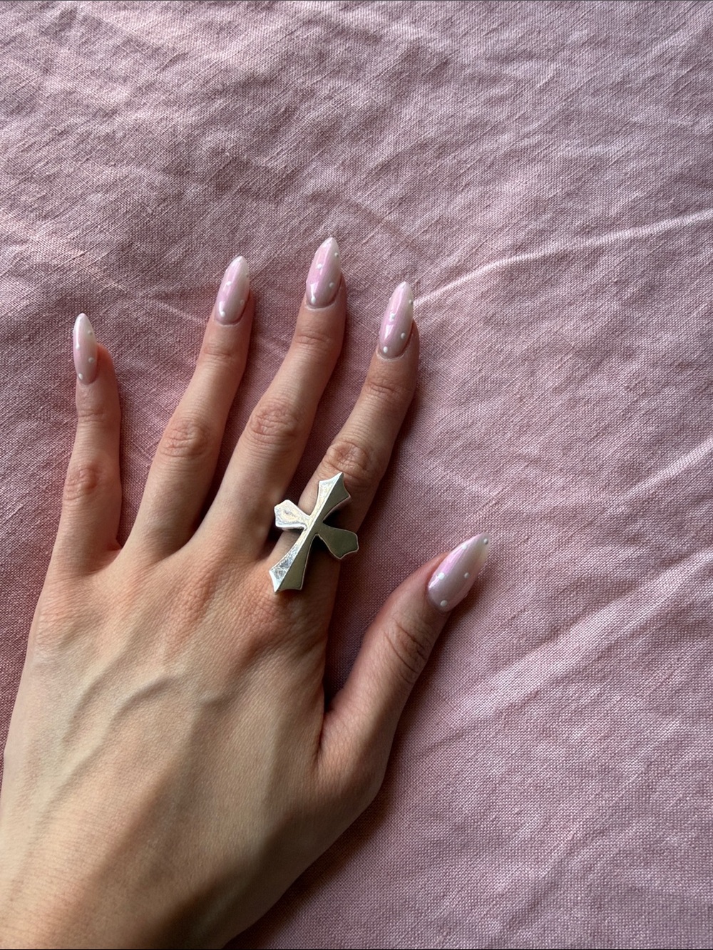 Great Frog Plain Cross Ring - Picture 5 of 6
